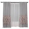 Curtain Yozi 1pc Fallen Liście okno cieniowanie wzoru do salonu sypialnia w stylu uderzenia