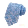 Cravates Accessoires De Mode Polyester Jacquard Fleur Motif Hommes D'affaires Mâle Cravate Robe Cadeau 8Cm Drop Delivery