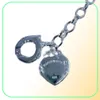 925 Silver Link Chain Heart Bracelets Collier de créateur Déclaration de mariage Jewelry Heart Pendant Colliers Bracelet Birthday CH5439248