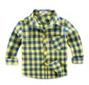 Barnskjorta pojkens flickas skjortor Casual Camisa Masculina Girl Blauses Barn barn barn bomullskläder baby pojke pläd långärmad skjortor 230803