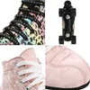 Inline Roller Skates 2021 Roller Skates Shoes Skating Flash Pu Wheel Brake Patines Artificial Leather Adult Double Row Woman Man Roller Shoes Patins HKD230720