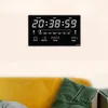 Wall Clocks Large Display Digital Clock With Date Time Week Indoor Temperature Precise Electronic Alarm For Bedroom Living Room