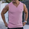 Män s tank tops gym sport fitness män väst sommaren casual modekläder vertikal rand snabbt torrt andas stretch ärmlös t -shirt 230721