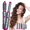 Curling Irons 2022 تحديث جديد 5 في 1 مجفف الشعر عالي السرعة الشعر بكرة الشعر عصا الشعر فرشاة خطوة واحدة مجفف الشعر و bloomizer ضربة جافة x0721