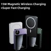 20000MAH QI iPhone用の磁気ワイヤレスパワーバンク14 Huawei Samsung Xiaomi Fast Charging 22.5W Poverbank with Magnetic Ring L230619