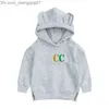 Hoodies Sweatshirts Hot INS velvet thickening Kids Hoodie Children Sets Baby Boys Girls Autumn And Winter Outing service Newbom Sportswear 0-4years Z230724