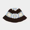 Wide Brim Hats Bucket Hats Y2K Crochet Bucket Hat for Women Knit Handmade Foldable Floppy Beach Caps Fashion Cute Comfy and Casual 230724