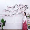 Fleurs décoratives 300CM soie artificielle Magnolia mur lierre vigne guirlande guirlande branches d'arbres suspendus arc de mariage décorations pour la maison