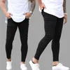 Herren Jeans Business Casual Black Slim Bleistift Männliche Mode Skinny Biker Pants Street Hip Hop Party Denim Kleidung Männer 29 32 L230724