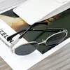 Gafas de sol de alta calidad CL 43235 Cat Eye para mujer Gafas de sol de diseñador Gafas de sol ovaladas retro de lujo Gafas de sol de metal para mujer Gafas de sol vintage UV400 caja original
