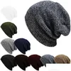 Beanie/Skull Caps Casual Gebreide Muts Muts Winter Mannen Warm Slouchy Skl Gehaakte Mannelijke Baggy Cap Mode Accessoires Drop levering Hoeden Sjaal