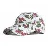 Czapki kulkowe, malowanie oleju czapka baseballowa dla kobiet kwiatowy oddychający letnia maska ​​magiczna taśma Regulowana swobodna sport na zewnątrz