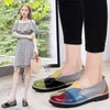 Kleid Schuhe Frauen Müßiggänger Patches Nähen Schuhe Frau Sommer Damen Wohnungen Weiche Bonbonfarben Echtes Leder Mokassins Müßiggänger Plus Größe L230724