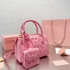 handbag tote bag pink designer bag leather luxury totes black purse Elegant Shoulder Work Bags With Wallet luxurys handbags women 230713