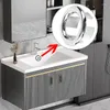 Badtillbehör Set Plastic Wash Basin Overflow Ring For Kitchen Badrum Lämplig Alla typer av sänkor Silverpläterade dubbla