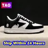 Designer Low Casual Shoes Men Shark Black White Patent Leather Blue Color ABC Camo Pink Grey Black Sneakers Fashion Luxury Mens Womens Platform Trainers