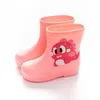 Boots Children's Rain Boots Cartoon Dinosaur Baby Boots Waterproof and Nonslip Outer Wear Boys and Girls Cute Shorttube Overshoes 230721