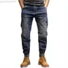 Jeans da uomo 2022 New Hip Hop Harem Jeans Pantaloni da uomo Pantaloni larghi Denim Pantaloni sportivi casual Corea Pantaloni alla caviglia Streetwear Abiti maschili L230724