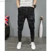 Jeans Masculino Calça Cargo Nova Personalidade Hip-hop Masculina Macacões da Moda Calças Casuais Jeans Calças largas para homem Calças justas y2k L230724