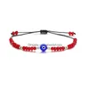 Chaîne À La Main Tressé Evil Blue Eye Bracelet En Acier Inoxydable Cristal Perles Bracelets Avec Carte-Cadeau Pour Femmes Filles En Gros Drop De Dhso1