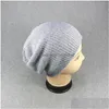 Beanie/Skull Caps Casual Gebreide Muts Muts Winter Mannen Warm Slouchy Skl Gehaakte Mannelijke Baggy Cap Mode Accessoires Drop levering Hoeden Sjaal