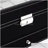 Смотреть коробки корпусы 20 сетки PU Leather Hoper Organizer для Quartz Watch Diewelry Display с подарком из пряжки 280x200x16m Drop Delive Dh3nv