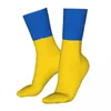 Chaussettes pour hommes heureux drôle mâle hommes femmes décontracté drapeau de l'ukraine ukrainien haute qualité printemps été automne hiver