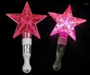 Party Decoration LED Light Sticks Small Five Pointed Star Luminous Toy Four Colors Hollow Out Designs Flash for Decor