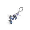 Schlüsselanhänger Lanyards Blue Evil Eye Charms Schlüsselbund Elefant Pendent Schlüsselanhänger Legierung Quaste Auto Ring Modeschmuck für Werbegeschenk Dh0Dz