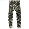 Hommes Jeans Ropa Hombre 2021 Hommes Camouflage Mode Slim Fit Homme Denim Pantalon Hip Hop Plus La Taille Maigre Mannen Homme Pantalon L230724