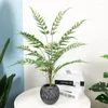 Fleurs décoratives 75 cm grand palmier artificiel plantes tropicales fausses branches de feuille de fougère en plastique persan pour la maison bureau boutique en plein air