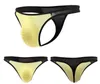 Unterhosen Herren Slips Sexy Ice Silk Low Waist Bikini Shorts Herrenunterwäsche Männer U Convex Thong Pantie