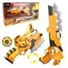 Transformation Toys Robots Two Mode Mini Force Transformation Toys With Sound and Light Action Figures Miniforce X Deformation Weapon Gun Sword Toy 230721