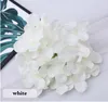 Flores decorativas imitação de hortênsia cabeça de flor arranjo de arte de casamento linha parede linda decoração de chen seda pho