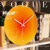 Wandklokken 12"/14" Nordic Sunset Clock Celebrity Ins Light Luxe Woonkamer Punch-free Creatieve Decoratie Mute Eenvoudig Glas