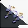 Ear Cuff Moda Elegante Borboleta Clipe Brincos Para Mulheres Sem Piercing Cartilagem Falsa Declaração Bonita Brinco Coreano Presentes Drop Delivery Jewe