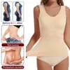 Kobiety damskie kobiety cienki body shaper kamizelka odchudzka kamizelka z zbiornikiem padu piersi Top żeńska Kontrola brzucha kształtowanie się na gorszę w rozmiarze 230721