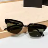 Cool Square Okulary przeciwsłoneczne Czarny niebieski obiektyw dla mężczyzn Summer Sunnies Sunnies UV Oczyek z pudełkiem