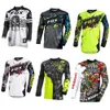 Men's T-Shirts Men's Long sleeve motocross Cycling Jersey BAT Fox Downhill Mountain Bike MTB Shirts Offroad DH Motorcycle Motocross Clothing