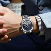 腕時計アイランスケルトンツアービヨンメンメカニカルウォッチ高級時計ステンレス鋼ムーンフェーズ腕時計レリジョ