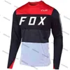 남자 티셔츠 2023 모토 크로스 저지 산악 자전거 DH Maillot Fox Cup Jersey MTB 내리막 예레시 사이클링 ciclismo hombre Quick Dry Jersey Fit