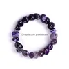 Perlé Naturel Agate Pierre Bracelets Bracelets Femmes Hommes Brins Irregar Forme Gravier Colorf Perles Élastique Bracelet Bijoux Drop Deliver Dhmg2