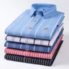 Men's Casual Shirts In Shirt Plus Size Cotton Full For Men Oxford Long-sleeve Slim Fit Formla Single Pocket Office Clothes Tops