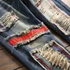 Mannen Denim Designer Gat Jeans Hoge Kwaliteit Gescheurd voor Mannen Maat 28-38 40 Herfst Winter Plus Fluwelen HIP HOP Punk Streetwear Broek L230724