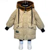 Pullover Children's Winter Clothing Outdoor Jacket Boy Hood Warm Children's Cotton Pad Windproof Autumn Baby Girl Coat Z230724