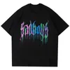 Männer T Shirts Graffiti LACIBLE Harajuku Tees Drucken T-shirts Streetwear Hop Casual Baumwolle Lose Sommer Hipster T-shirt Top