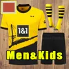 Maglie da calcio Haller 23 24 Shirt da calcio Reus Dortmund Neongelb Bellingham Hummels Brandt Men Maillot de Foot 2023 2024 Portiere Full Set Set Child Child