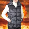 Mäns västar smarta konstant temperaturuppvärmning kappa USB Säkert batteri Varma män Vest Casual Solid Color Sleeveless Mens Waistcoat