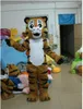 Halloween Tiger Mascot Costume Högkvalitativ tecknad Animal Plush Anime Temakaraktär Vuxenstorlek Jul Carnival Birthday Party Fancy Outfit