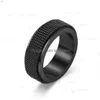 Band Rings Gold Mesh Ring Stainless Steel Rotary Decompression For Men Women Hiphop Fashion Fine Jewelry Drop Delivery Dhv9C